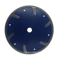 Hot Press turbo diamond cutting saw blade for granite , concrete